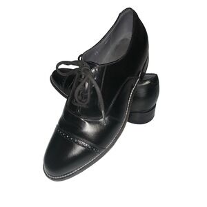 BALDWIN Oxford Mens 8EE Black Vintage Cap-Toe Leather Dress Shoes‎ 23230 Classic